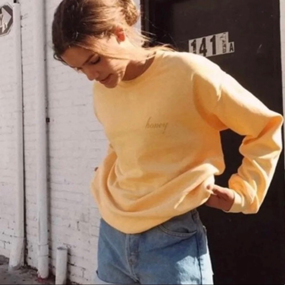 Brandy Melville Honey Crewneck